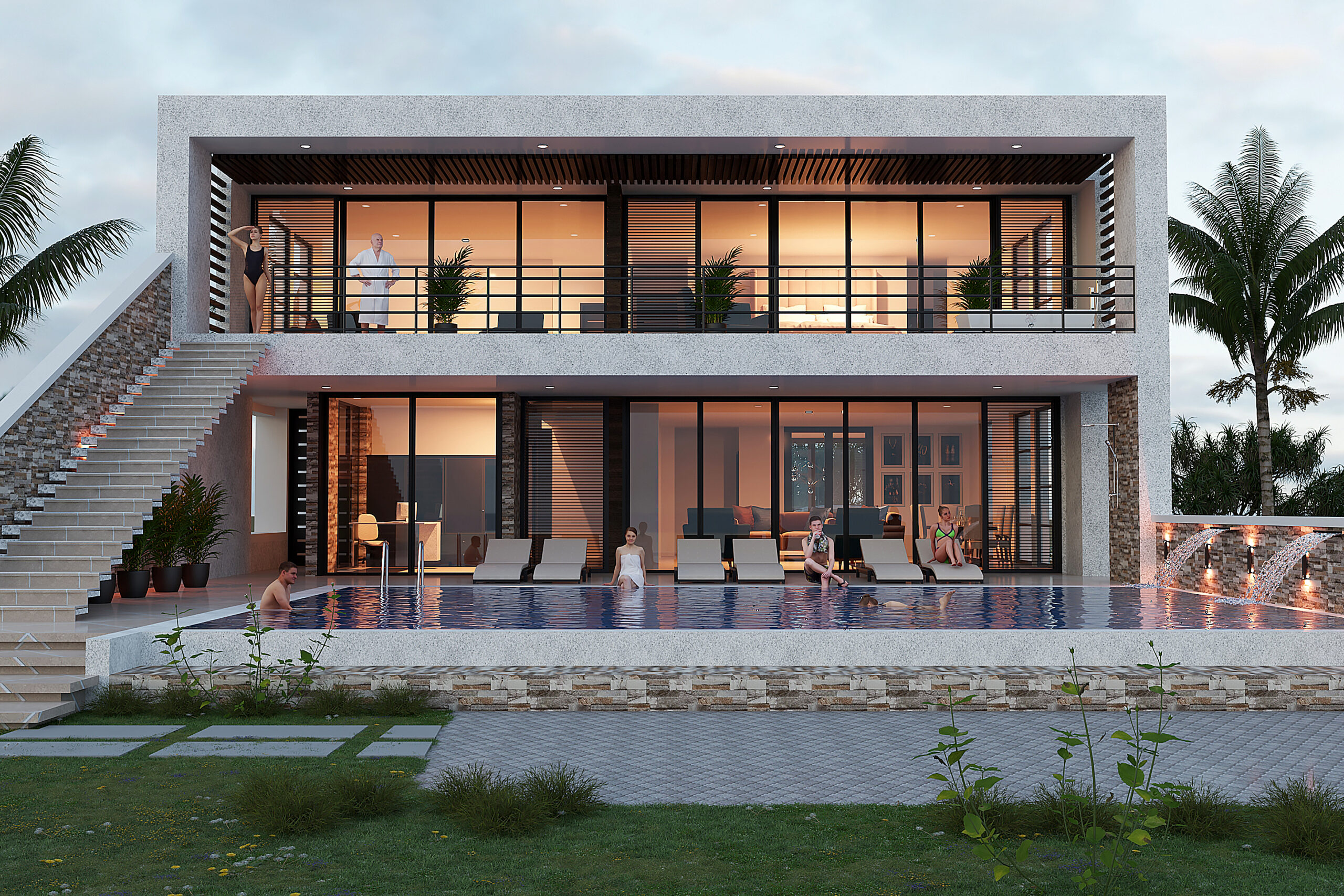 G+1 LUXURY FOUR BEDROOM RESIDENTIAL BUILDING